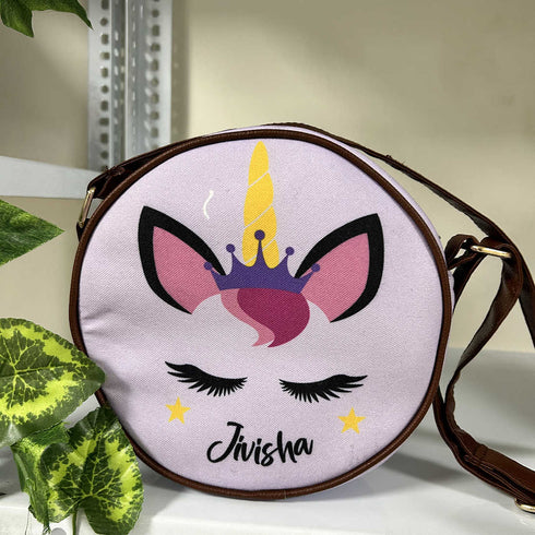 Unicorn Personalised Sling Bag - Uncommongifts.in